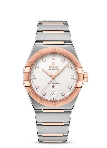Omega Constellation Master Chronometer 39 Stainless Steel / Sedna / Silver-Diamond / Bracelet